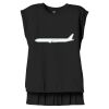 Women's Flowy Muscle Tee With Rolled Cuffs Thumbnail