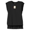 Women's Flowy Muscle Tee With Rolled Cuffs Thumbnail
