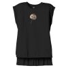 Women's Flowy Muscle Tee With Rolled Cuffs Thumbnail