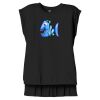 Women's Flowy Muscle Tee With Rolled Cuffs Thumbnail