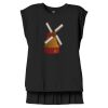 Women's Flowy Muscle Tee With Rolled Cuffs Thumbnail