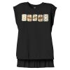 Women's Flowy Muscle Tee With Rolled Cuffs Thumbnail