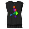 Women's Flowy Muscle Tee With Rolled Cuffs Thumbnail
