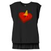 Women's Flowy Muscle Tee With Rolled Cuffs Thumbnail