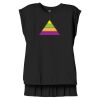 Women's Flowy Muscle Tee With Rolled Cuffs Thumbnail
