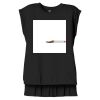 Women's Flowy Muscle Tee With Rolled Cuffs Thumbnail