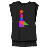 Women's Flowy Muscle Tee With Rolled Cuffs Thumbnail
