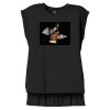 Women's Flowy Muscle Tee With Rolled Cuffs Thumbnail