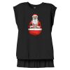 Women's Flowy Muscle Tee With Rolled Cuffs Thumbnail
