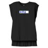 Women's Flowy Muscle Tee With Rolled Cuffs Thumbnail