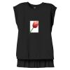 Women's Flowy Muscle Tee With Rolled Cuffs Thumbnail