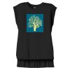 Women's Flowy Muscle Tee With Rolled Cuffs Thumbnail