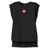 Women's Flowy Muscle Tee With Rolled Cuffs Thumbnail