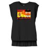 Women's Flowy Muscle Tee With Rolled Cuffs Thumbnail
