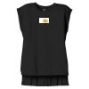 Women's Flowy Muscle Tee With Rolled Cuffs Thumbnail