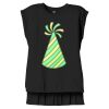 Women's Flowy Muscle Tee With Rolled Cuffs Thumbnail