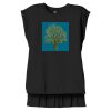 Women's Flowy Muscle Tee With Rolled Cuffs Thumbnail