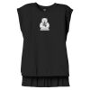 Women's Flowy Muscle Tee With Rolled Cuffs Thumbnail