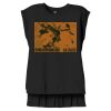 Women's Flowy Muscle Tee With Rolled Cuffs Thumbnail