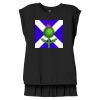 Women's Flowy Muscle Tee With Rolled Cuffs Thumbnail
