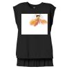 Women's Flowy Muscle Tee With Rolled Cuffs Thumbnail