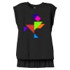 Women's Flowy Muscle Tee With Rolled Cuffs Thumbnail