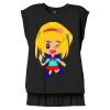 Women's Flowy Muscle Tee With Rolled Cuffs Thumbnail
