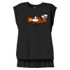 Women's Flowy Muscle Tee With Rolled Cuffs Thumbnail