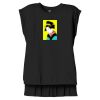 Women's Flowy Muscle Tee With Rolled Cuffs Thumbnail