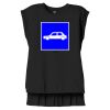 Women's Flowy Muscle Tee With Rolled Cuffs Thumbnail