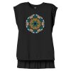 Women's Flowy Muscle Tee With Rolled Cuffs Thumbnail