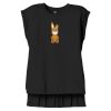 Women's Flowy Muscle Tee With Rolled Cuffs Thumbnail