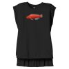 Women's Flowy Muscle Tee With Rolled Cuffs Thumbnail