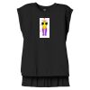 Women's Flowy Muscle Tee With Rolled Cuffs Thumbnail