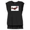 Women's Flowy Muscle Tee With Rolled Cuffs Thumbnail