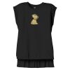 Women's Flowy Muscle Tee With Rolled Cuffs Thumbnail