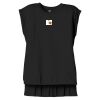 Women's Flowy Muscle Tee With Rolled Cuffs Thumbnail