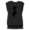 Women's Flowy Muscle Tee With Rolled Cuffs Thumbnail