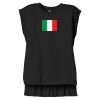 Women's Flowy Muscle Tee With Rolled Cuffs Thumbnail