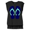 Women's Flowy Muscle Tee With Rolled Cuffs Thumbnail