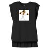 Women's Flowy Muscle Tee With Rolled Cuffs Thumbnail