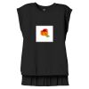 Women's Flowy Muscle Tee With Rolled Cuffs Thumbnail