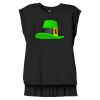 Women's Flowy Muscle Tee With Rolled Cuffs Thumbnail