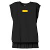 Women's Flowy Muscle Tee With Rolled Cuffs Thumbnail