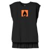 Women's Flowy Muscle Tee With Rolled Cuffs Thumbnail