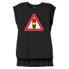 Women's Flowy Muscle Tee With Rolled Cuffs Thumbnail