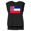 Women's Flowy Muscle Tee With Rolled Cuffs Thumbnail