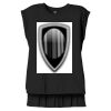 Women's Flowy Muscle Tee With Rolled Cuffs Thumbnail