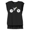 Women's Flowy Muscle Tee With Rolled Cuffs Thumbnail