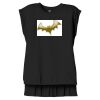 Women's Flowy Muscle Tee With Rolled Cuffs Thumbnail